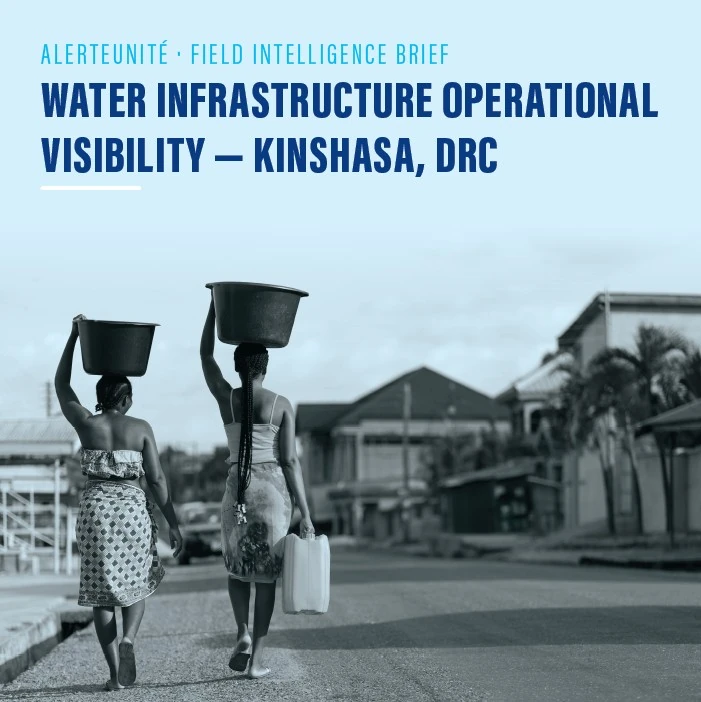 Water infrastructure operational visibility — Kinshasa, DRC